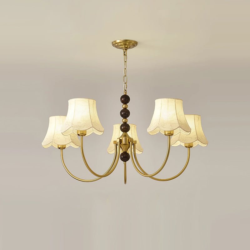 Orchid Kronleuchter Stoff Golden-Letslighting
