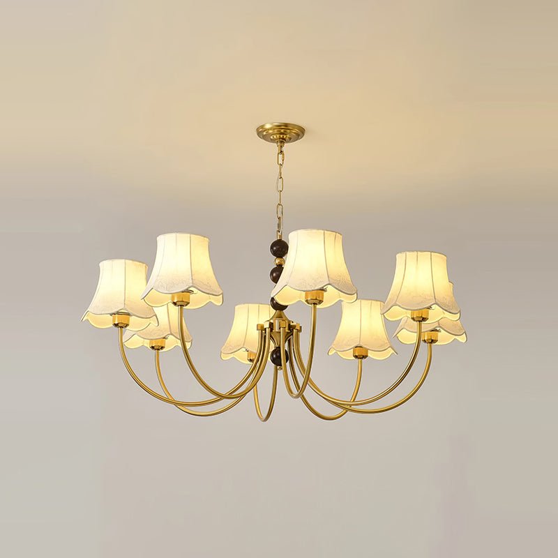 Orchid Kronleuchter Stoff Golden-Letslighting