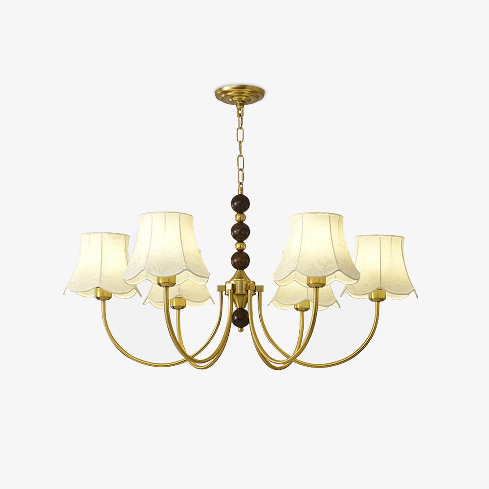 Orchid Kronleuchter Stoff Golden-Letslighting