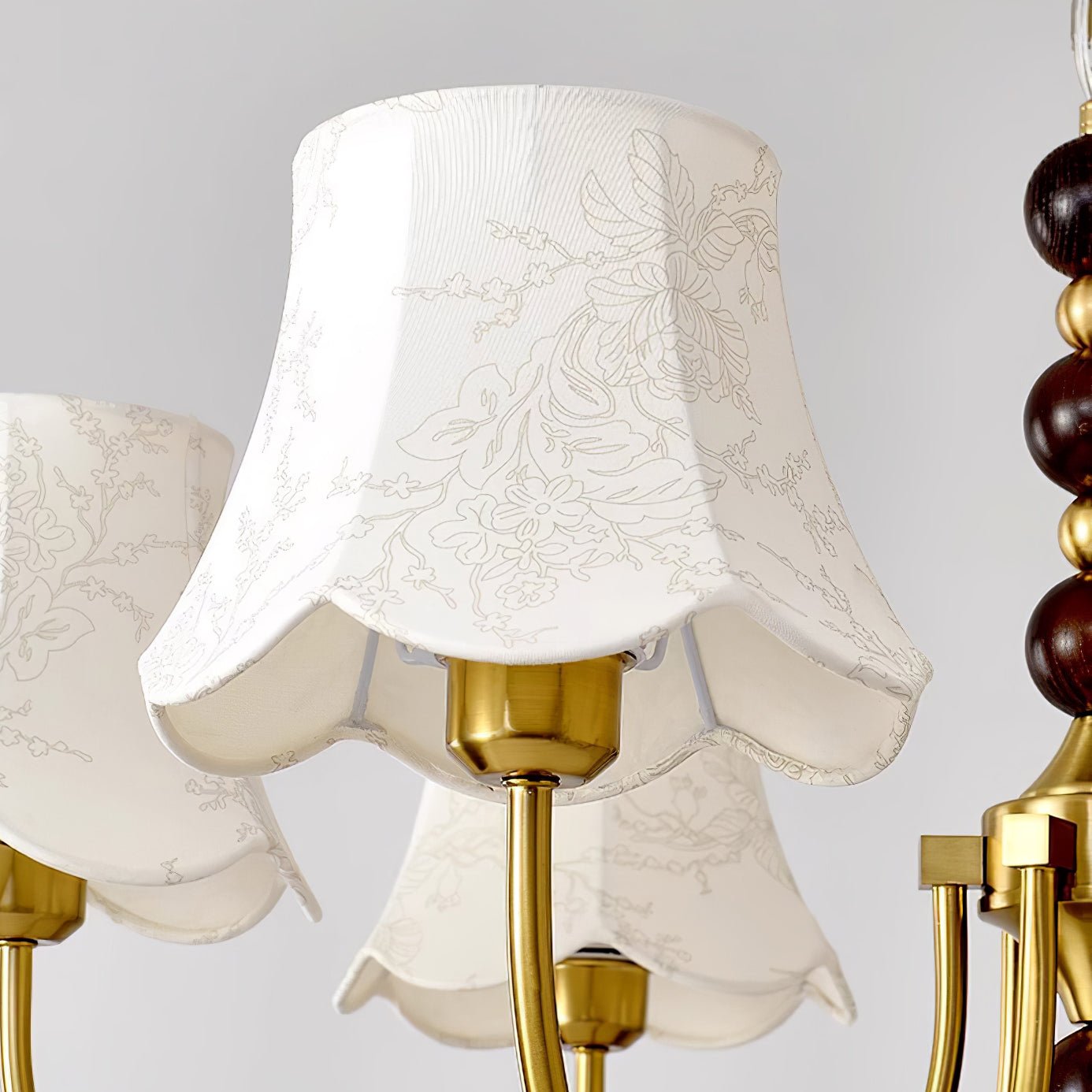 Orchid Kronleuchter Stoff Golden-Letslighting