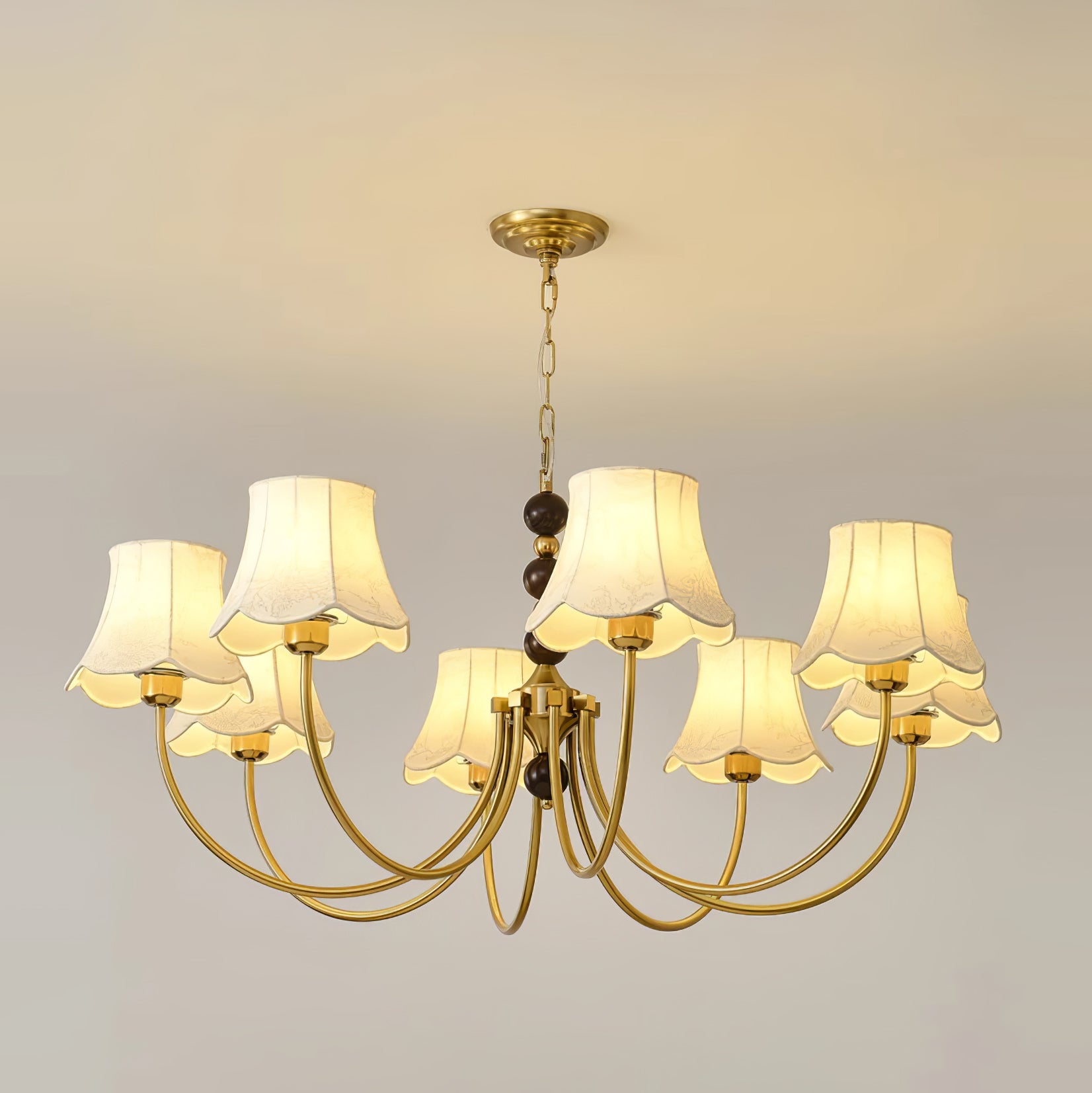 Orchid Kronleuchter Stoff Golden-Letslighting
