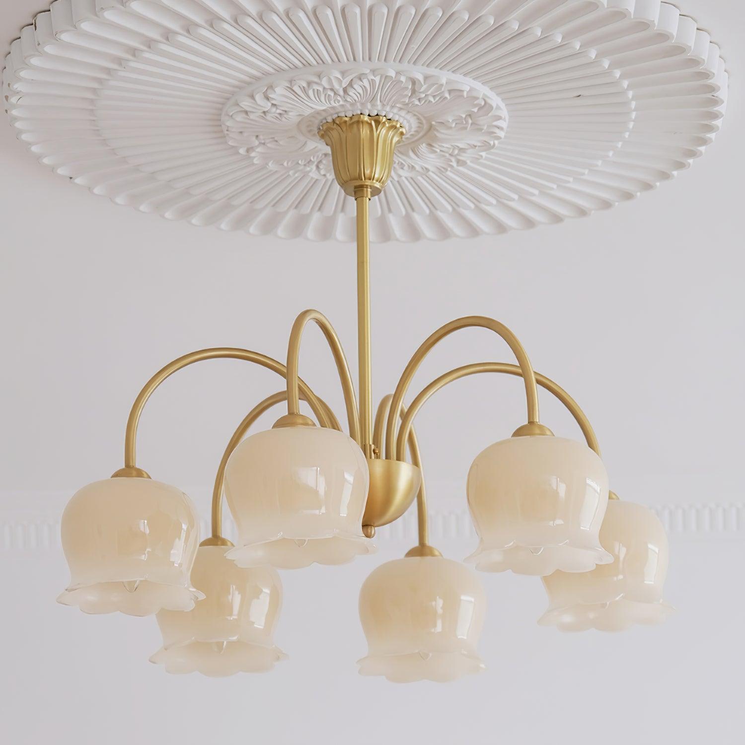 Lustra Kronleuchter Messing Eleganter Gebogener Arm-Letslighting