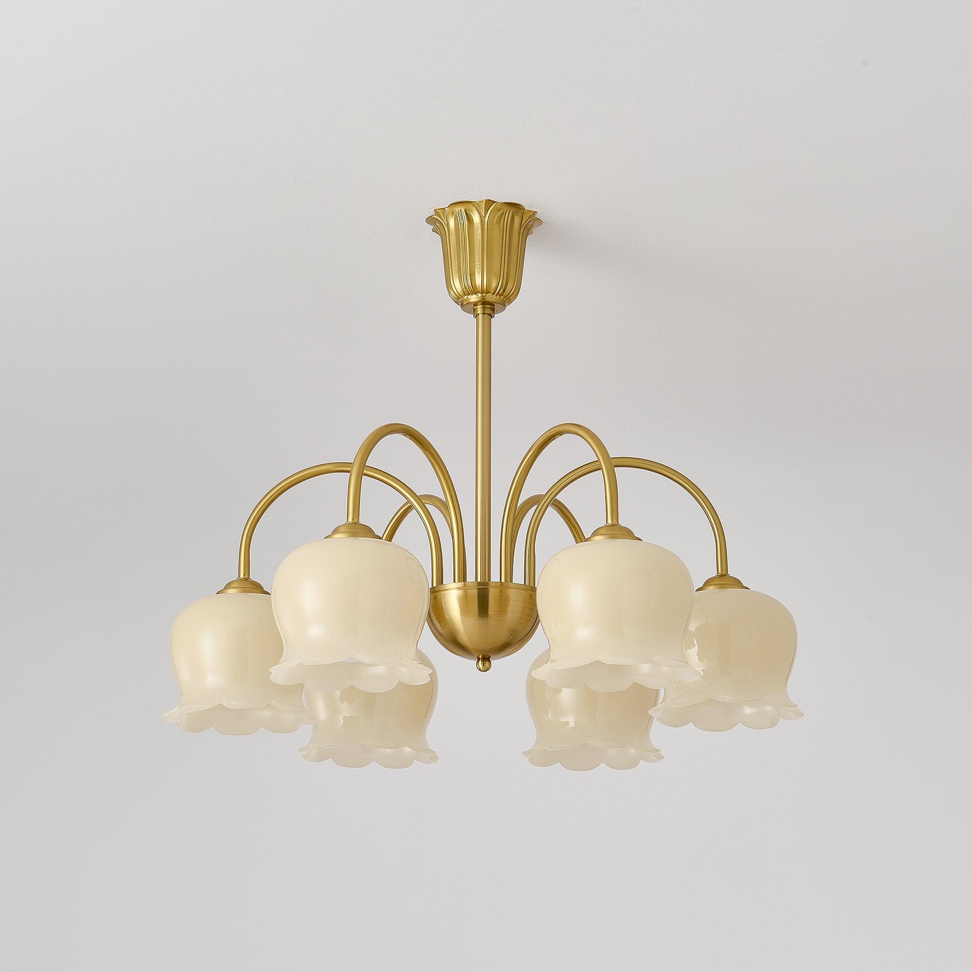 Lustra Kronleuchter Messing Eleganter Gebogener Arm-Letslighting