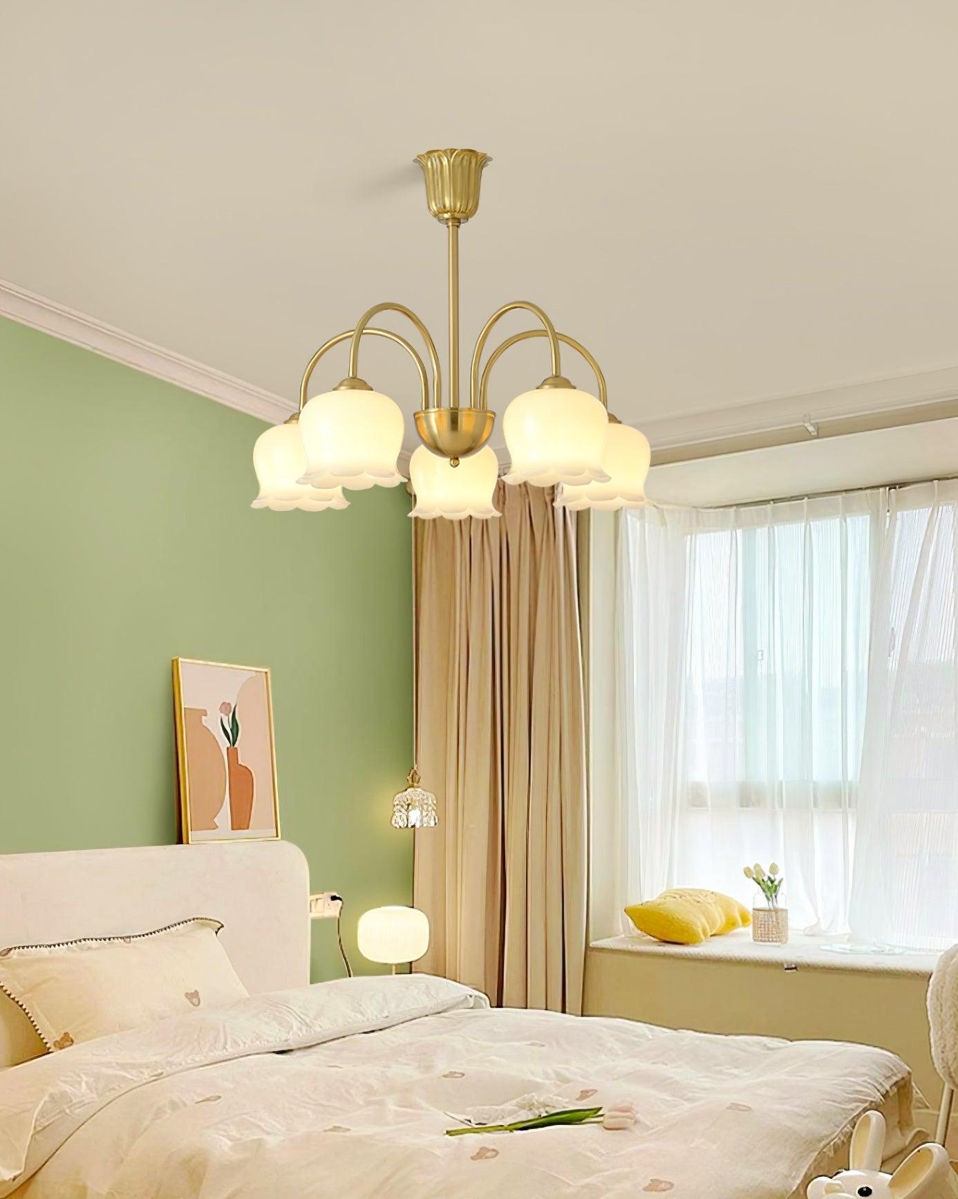 Lustra Kronleuchter Messing Eleganter Gebogener Arm-Letslighting
