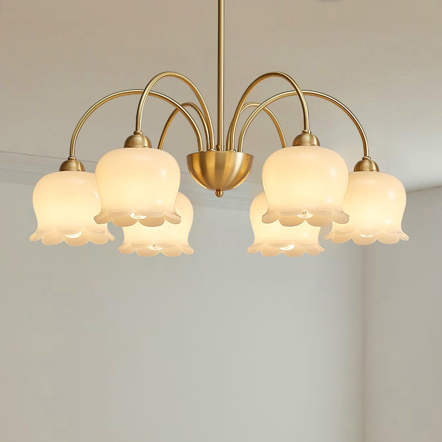Lustra Kronleuchter Messing Eleganter Gebogener Arm-Letslighting