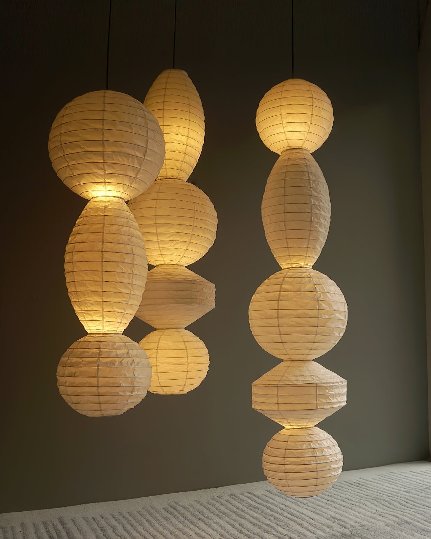 Elthayra Natur Serie Bambus Laterne Pendelleuchte-Letslighting