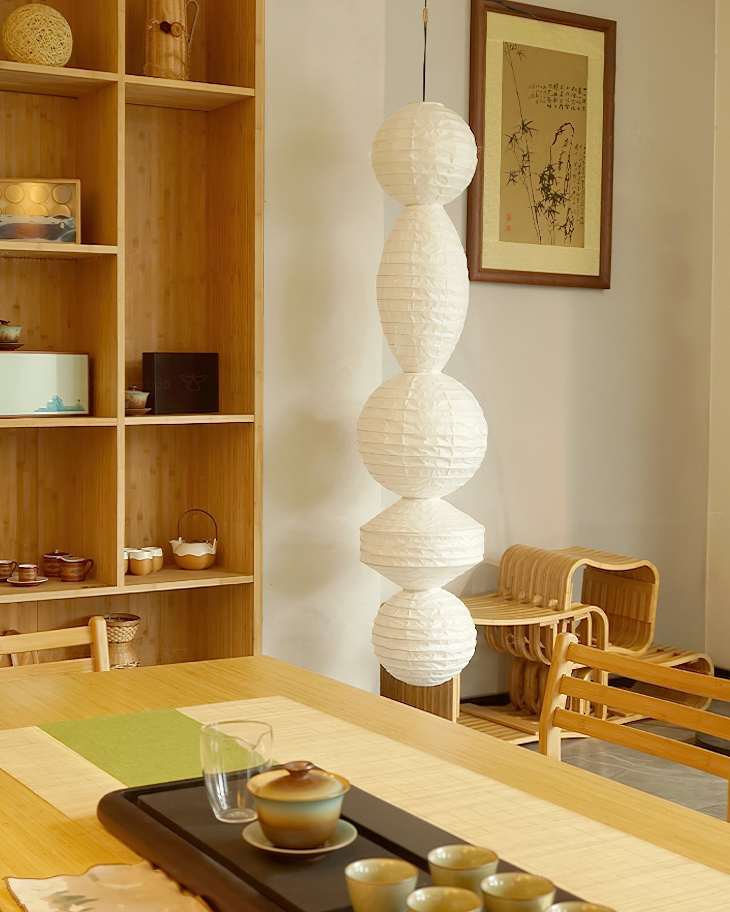 Elthayra Natur Serie Bambus Laterne Pendelleuchte-Letslighting