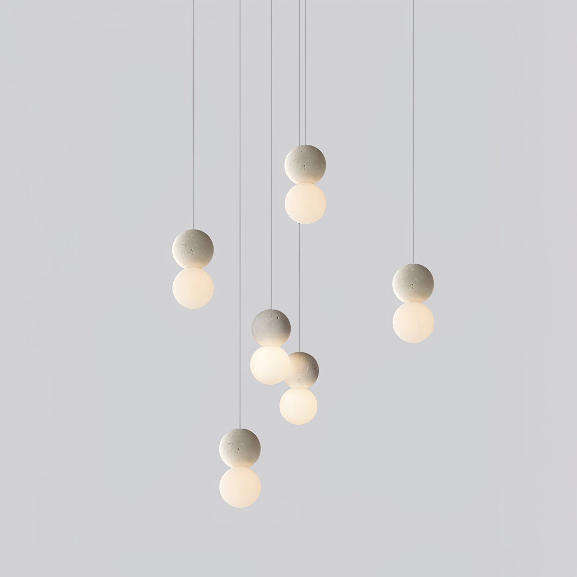 Solvicen Zement Minimalistisch Pendelleuchte-Letslighting