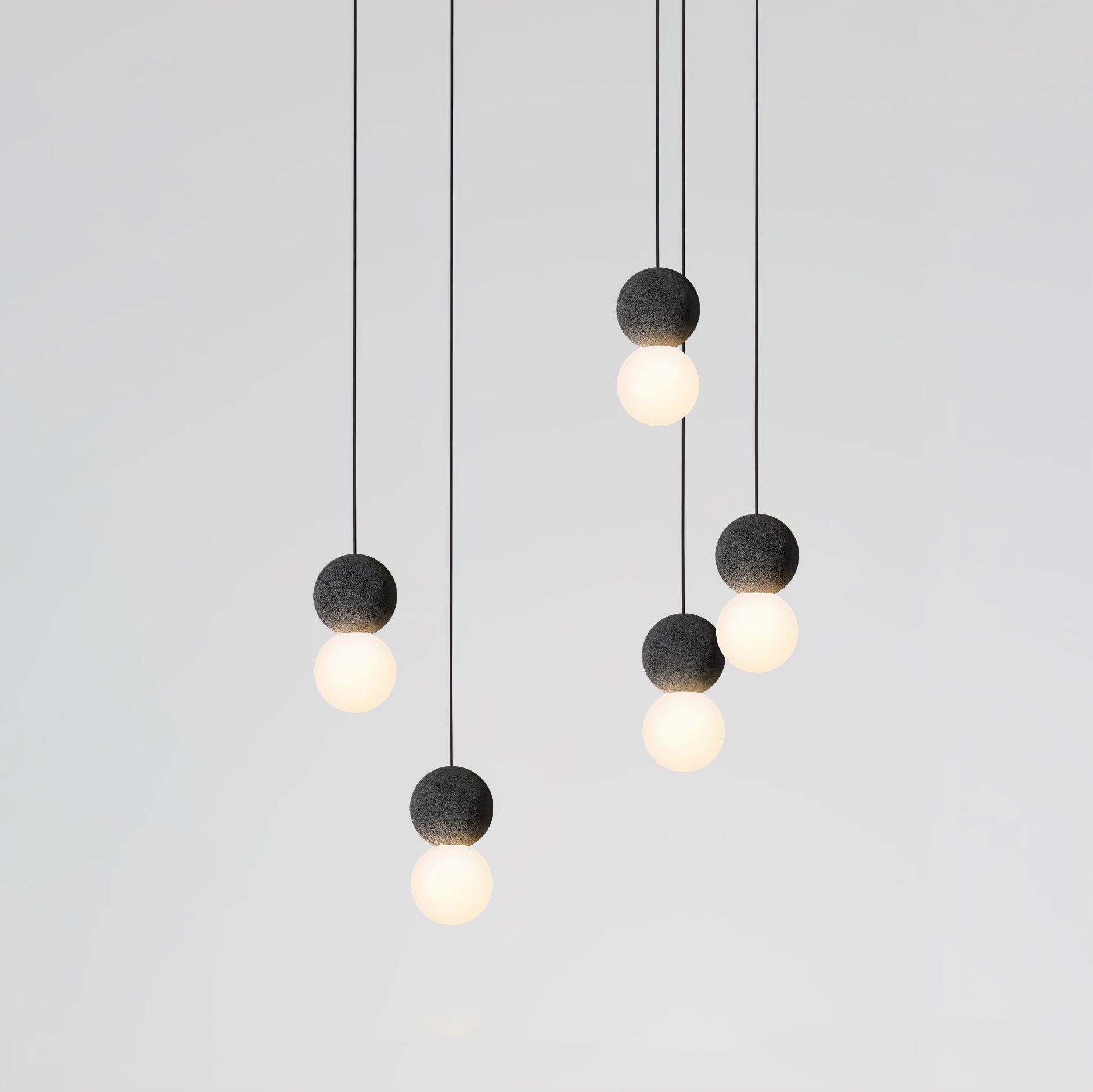 Solvicen Zement Minimalistisch Pendelleuchte-Letslighting