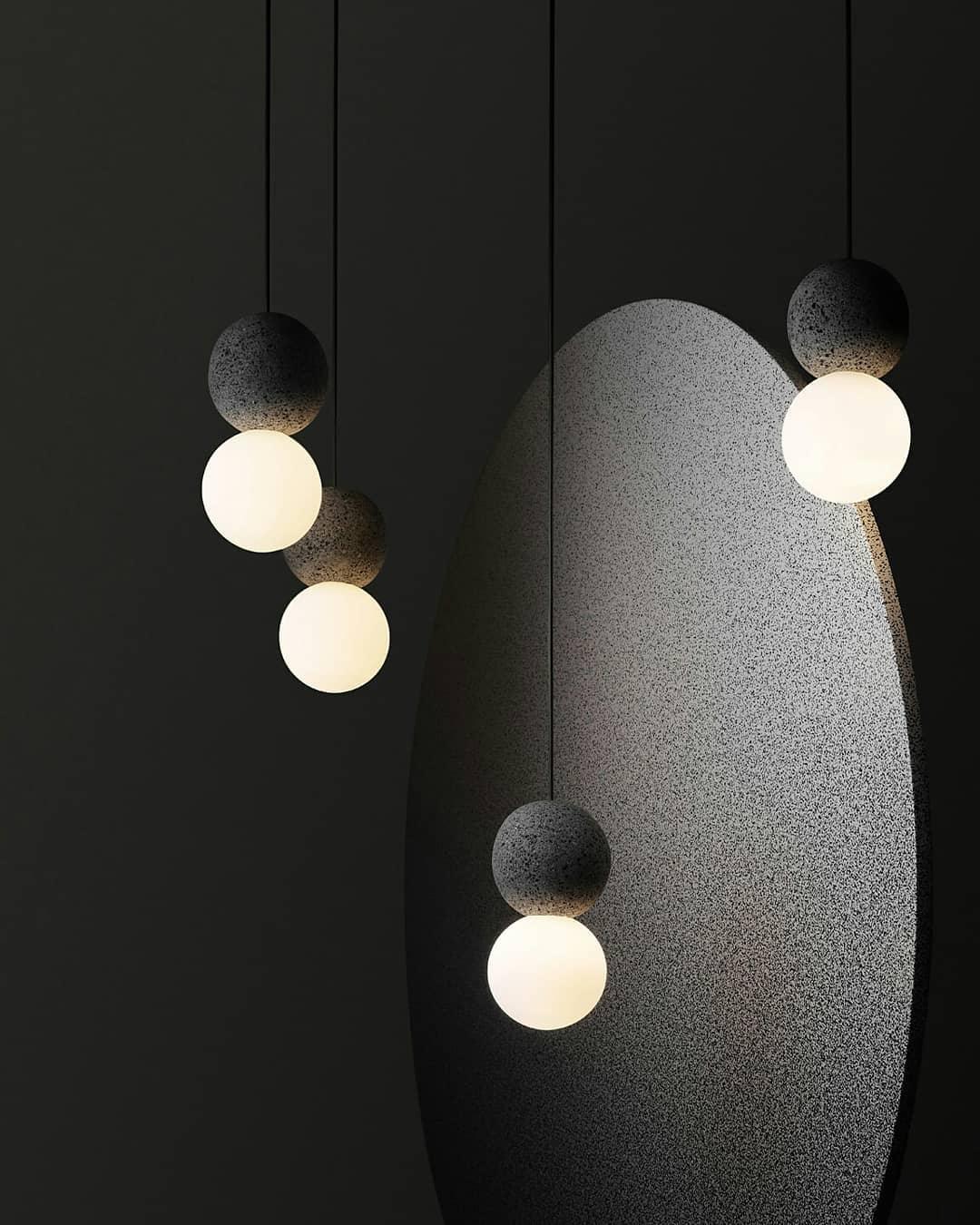 Solvicen Zement Minimalistisch Pendelleuchte-Letslighting