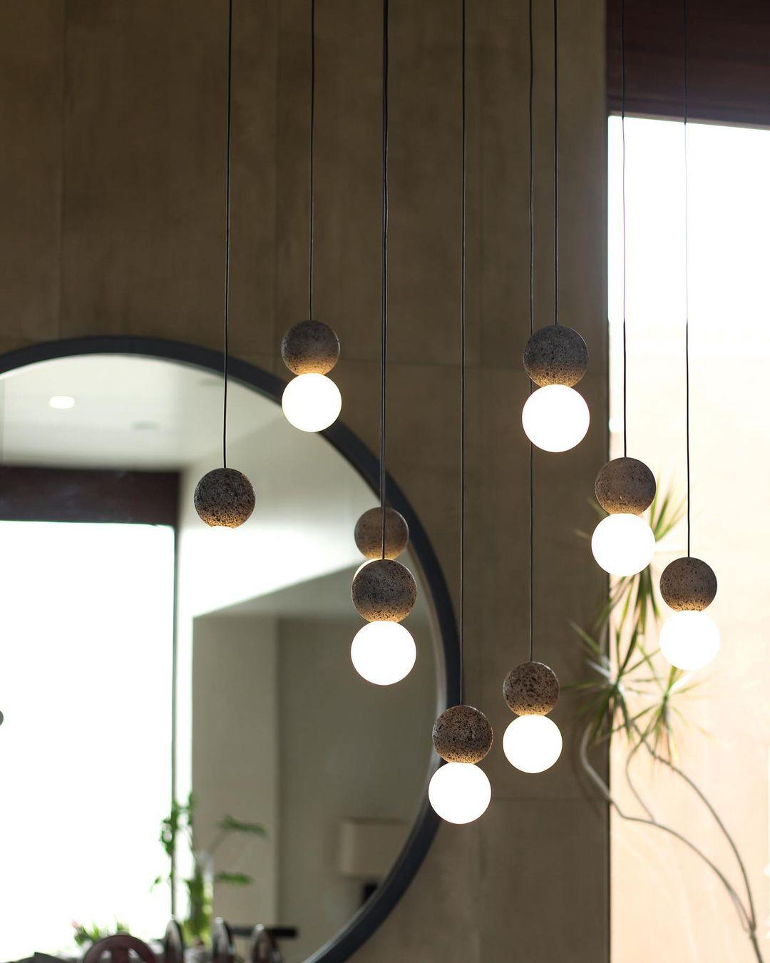 Solvicen Zement Minimalistisch Pendelleuchte-Letslighting