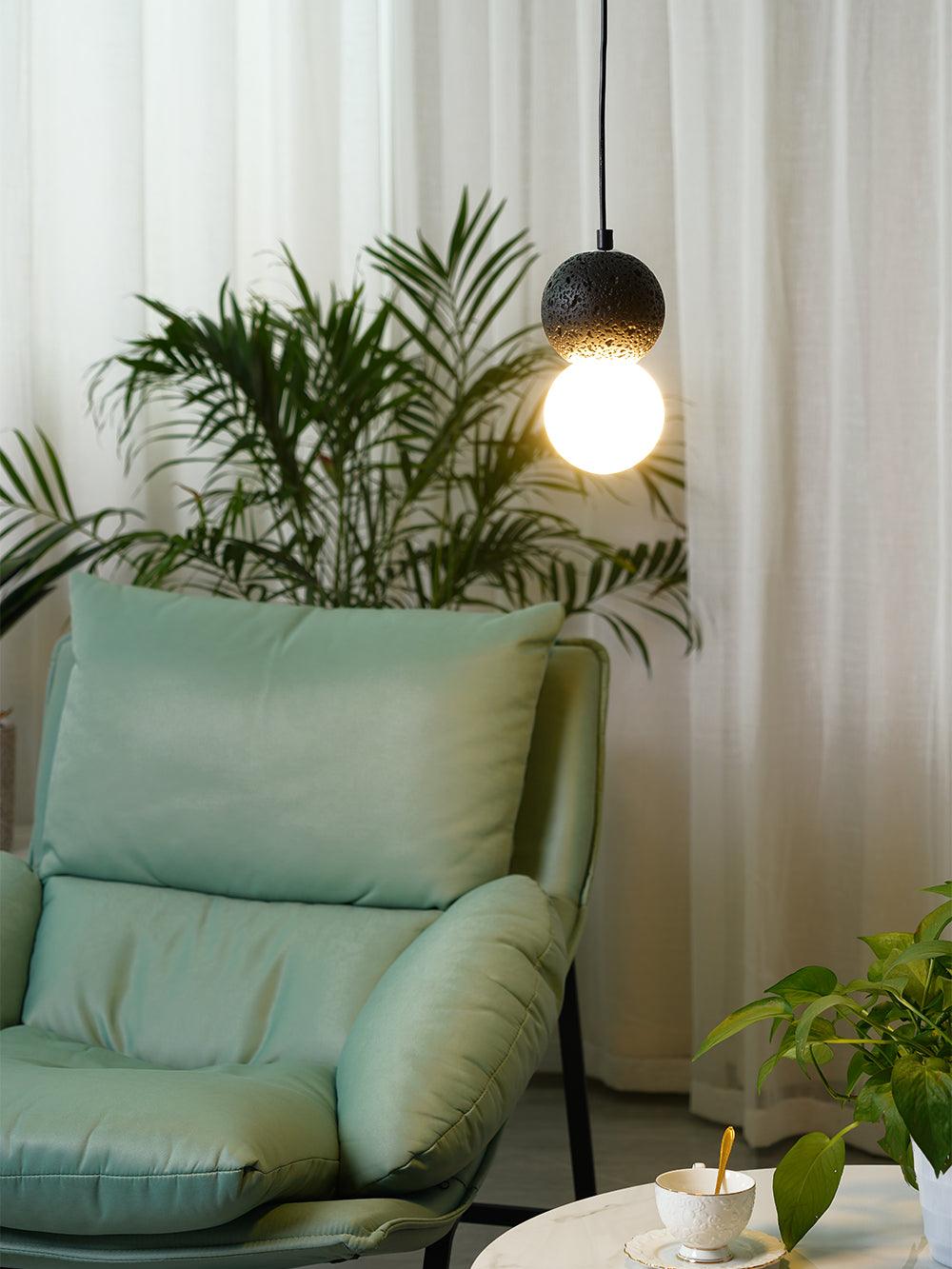 Solvicen Zement Minimalistisch Pendelleuchte-Letslighting