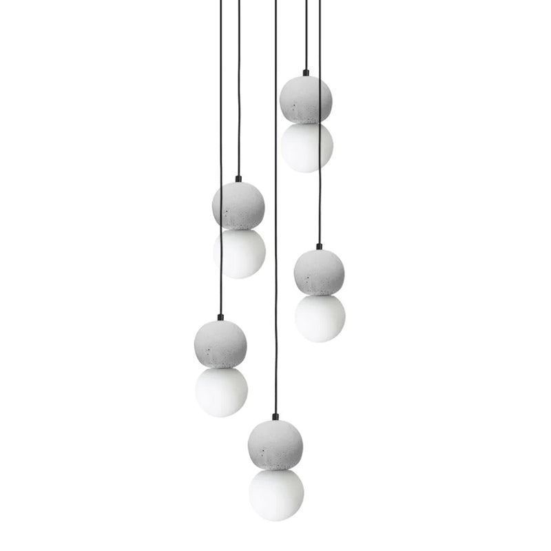 Solvicen Zement Minimalistisch Pendelleuchte-Letslighting