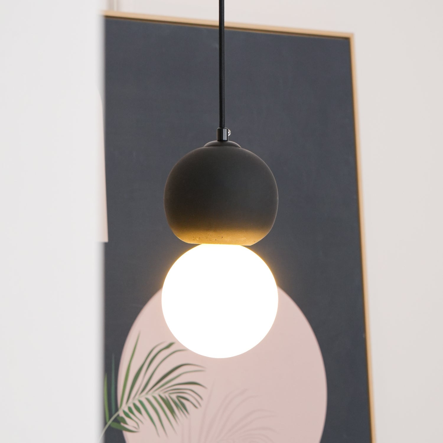 Solvicen Zement Minimalistisch Pendelleuchte-Letslighting