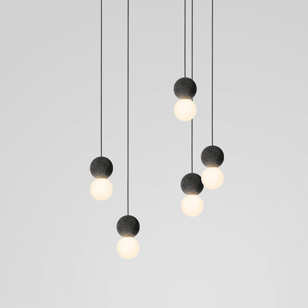 Solvicen Zement Minimalistisch Pendelleuchte-Letslighting