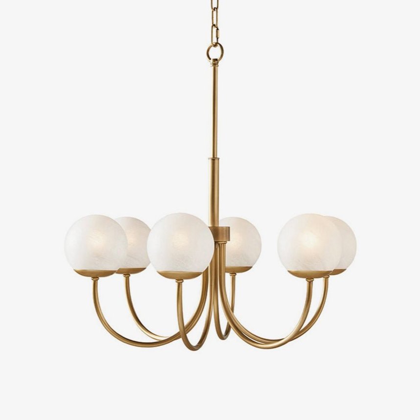 Lustra Kronleuchter Messing Globe Orillia Elegant-Letslighting