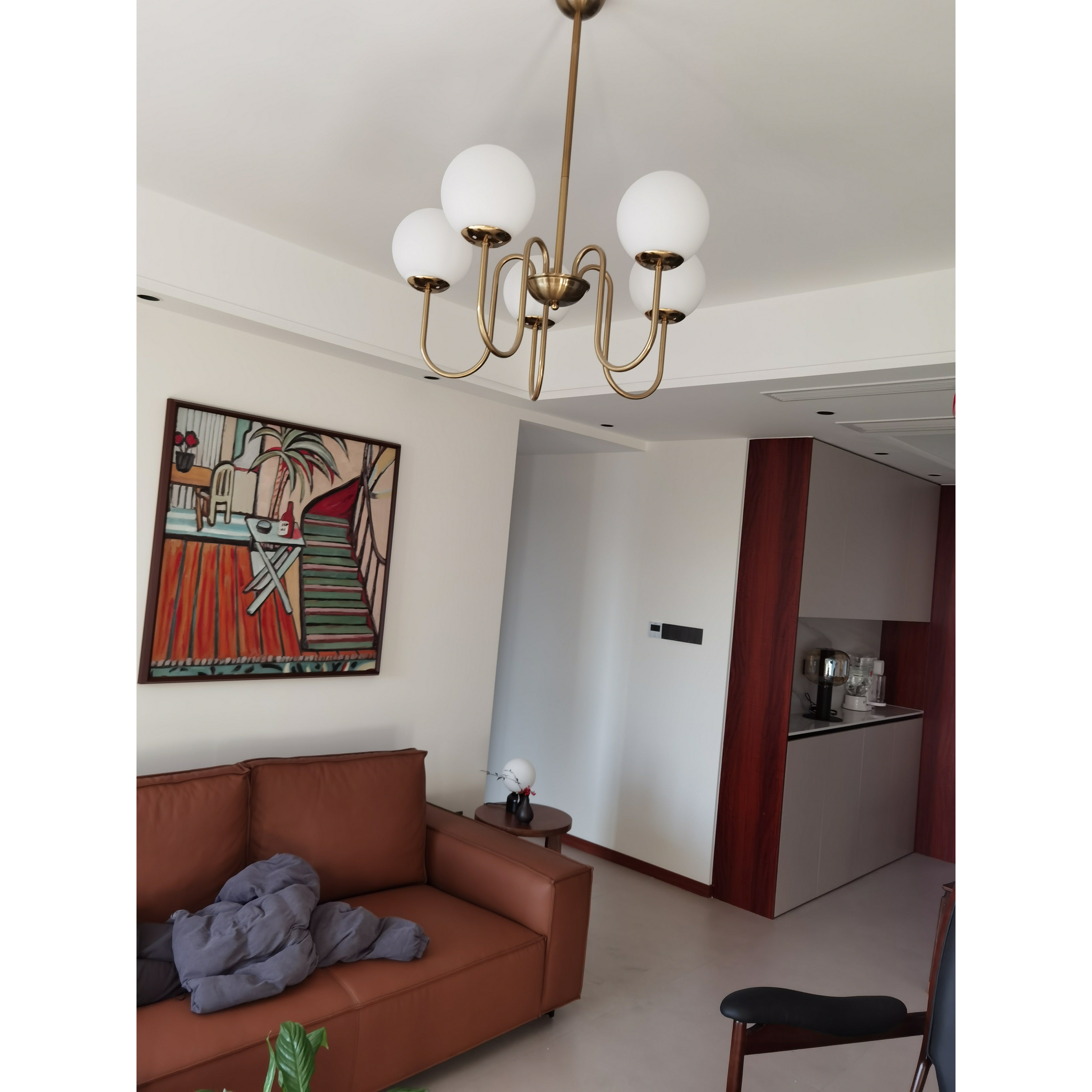 Ildorel Messing Glas Premium Nordisch Art Kronleuchter-Letslighting