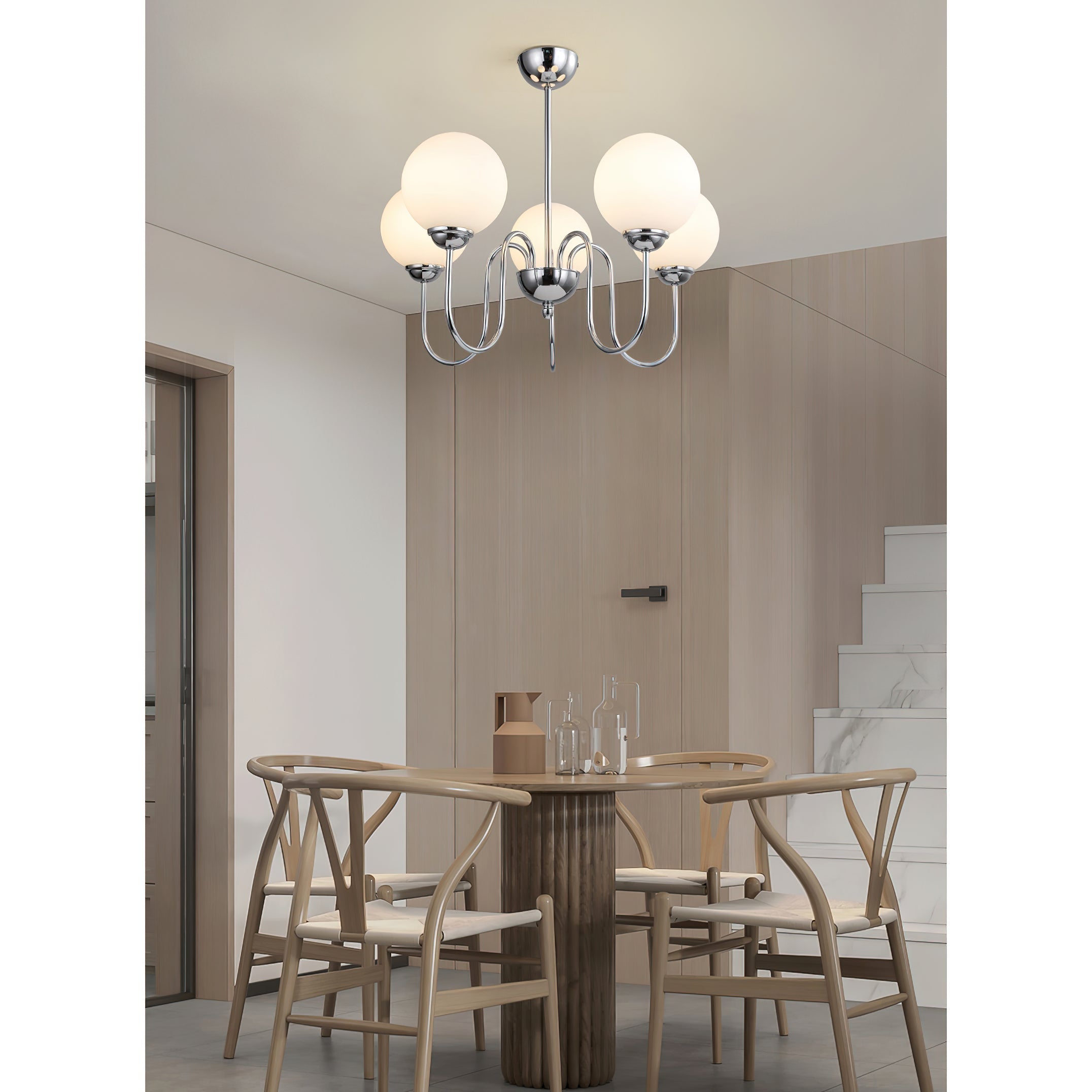 Ildorel Messing Glas Premium Nordisch Art Kronleuchter-Letslighting