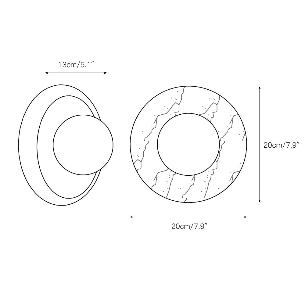 Orli Modern Minimalist Travertine Sconce Wall Lamp - Letslighting