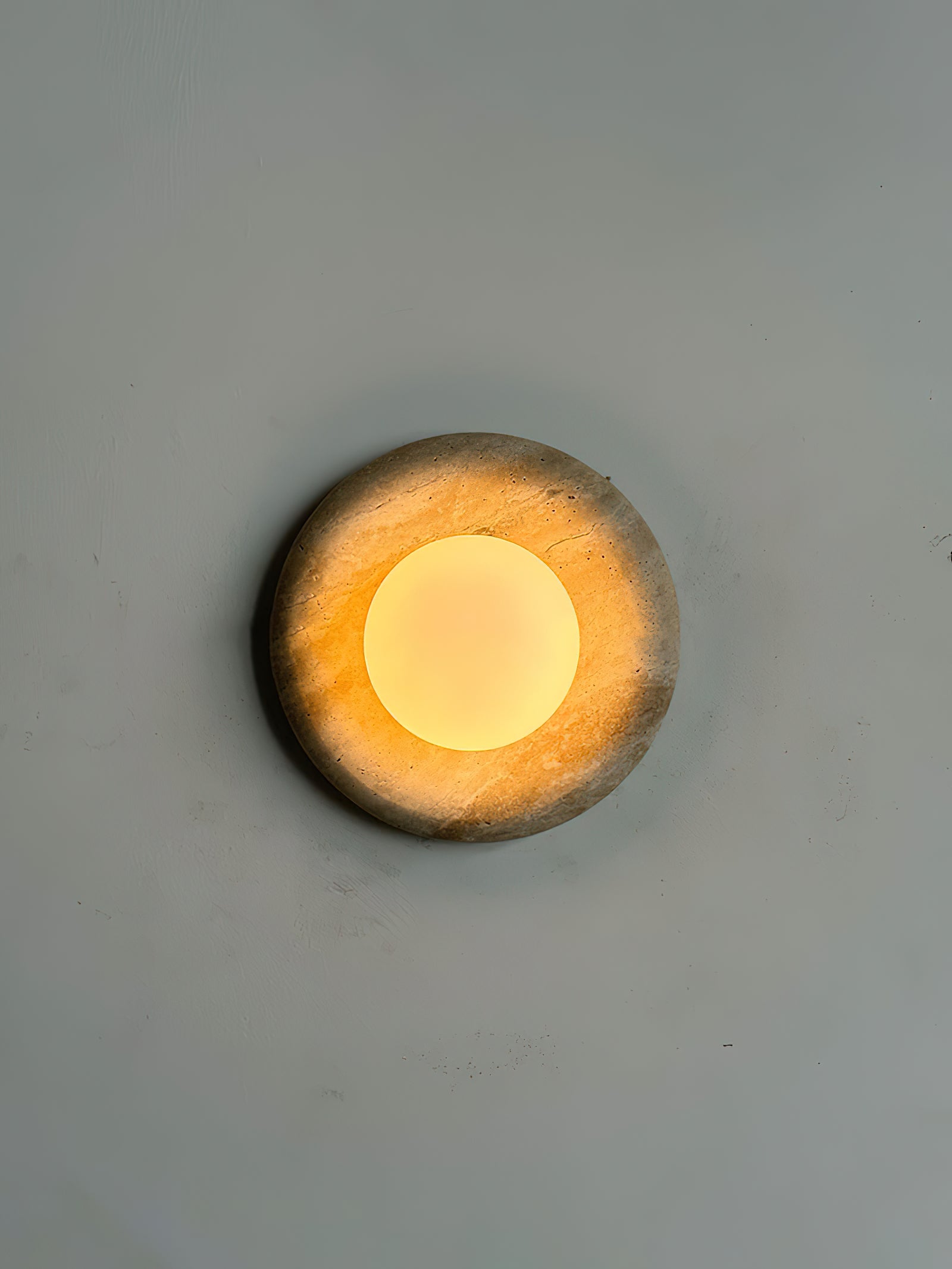 Orli Modern Minimalist Travertine Sconce Wall Lamp - Letslighting