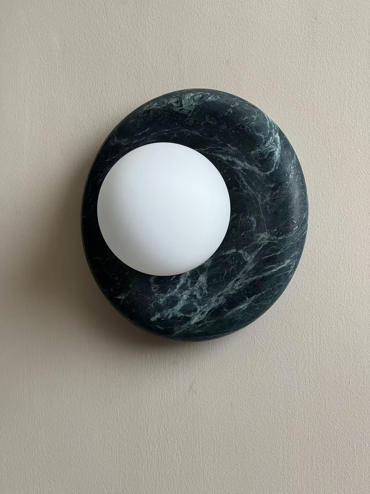 Cusorion Dunkelgrüne Marmor Wandleuchte-Letslighting