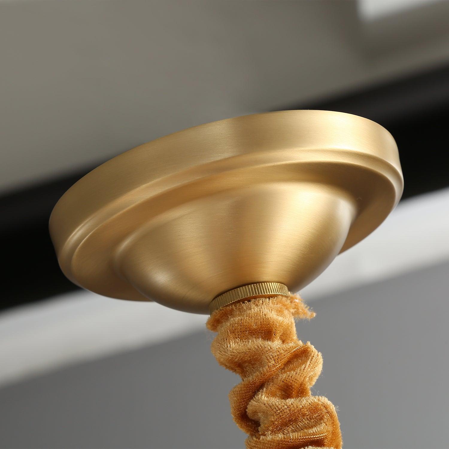 Astra Luxus Hexa Messing Kronleuchter-Letslighting