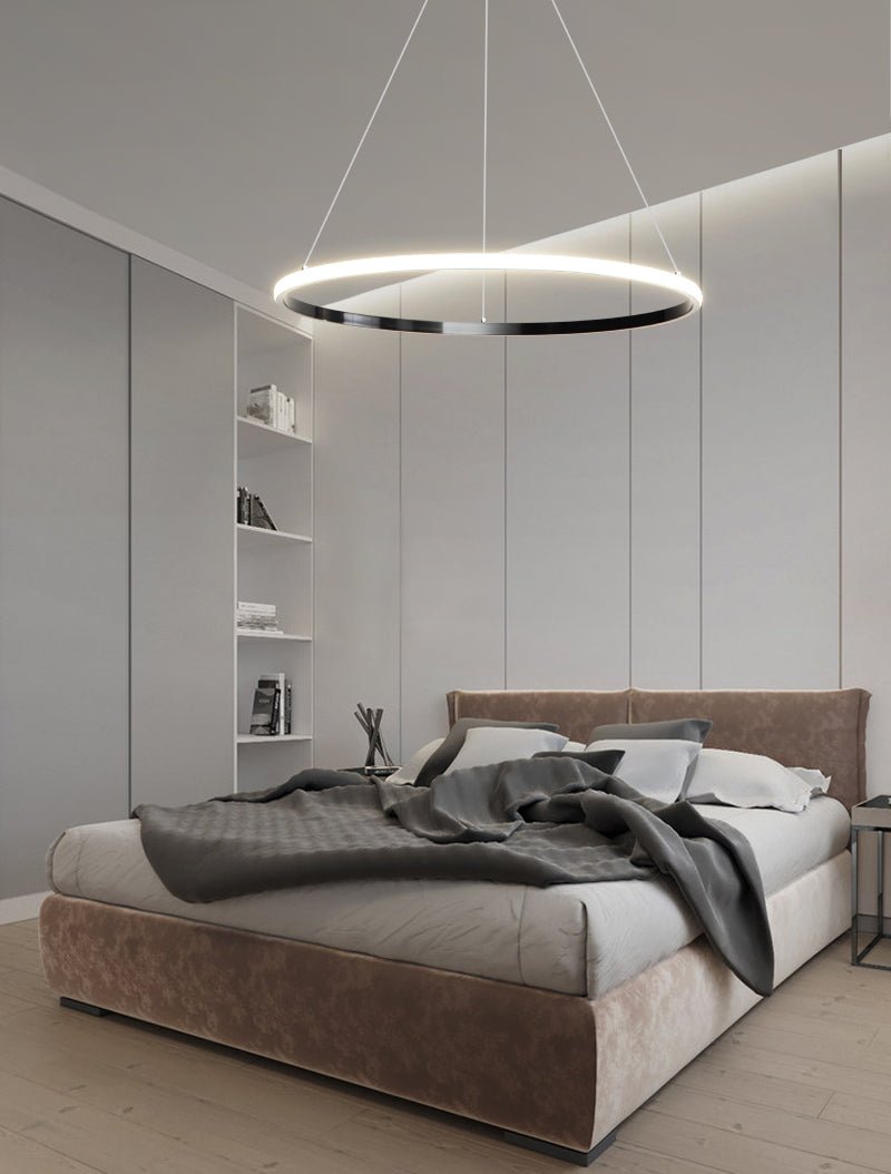 Arthaila Modern Minimalist Rings Brass Plastic Chandelier-Letslighting