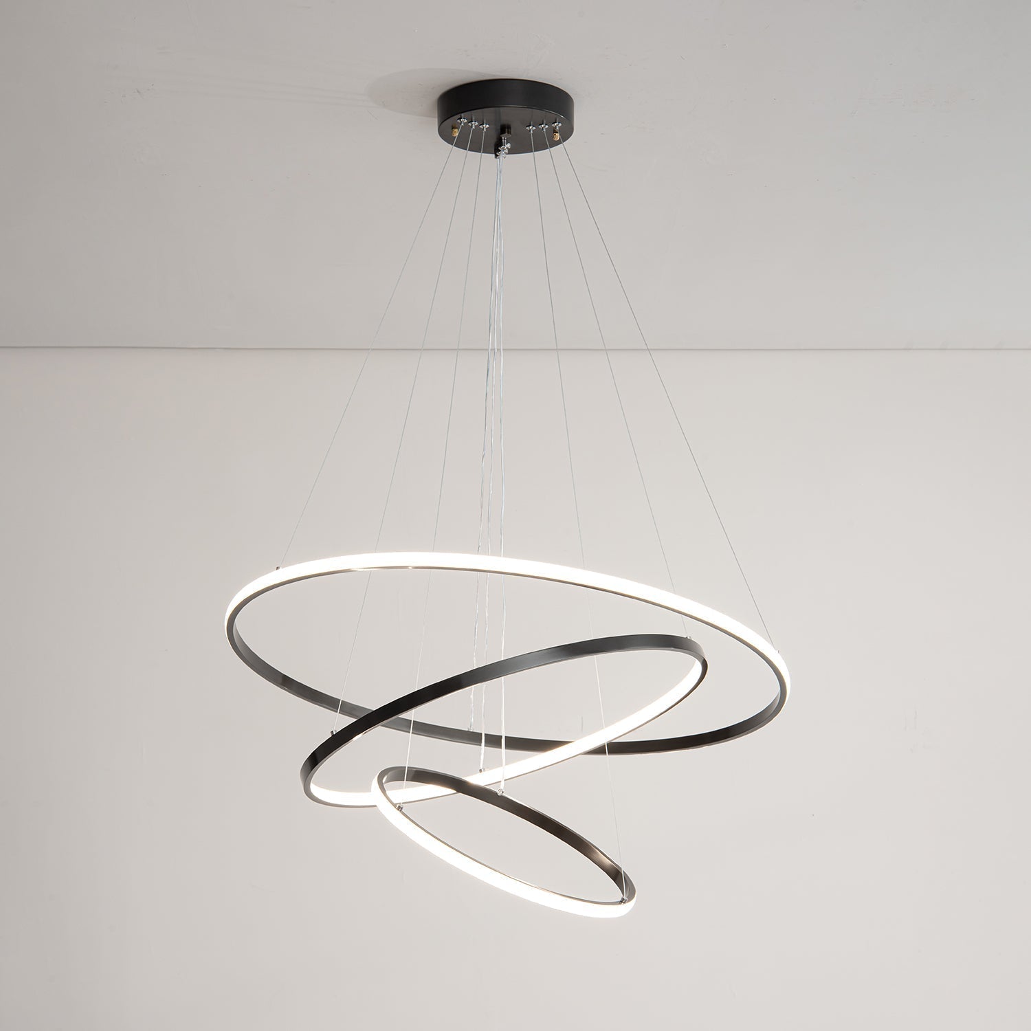 Arthaila Modern Minimalist Rings Brass Plastic Chandelier-Letslighting