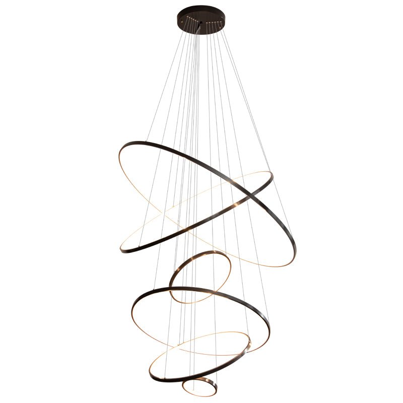 Arthaila Modern Minimalist Rings Brass Plastic Chandelier-Letslighting