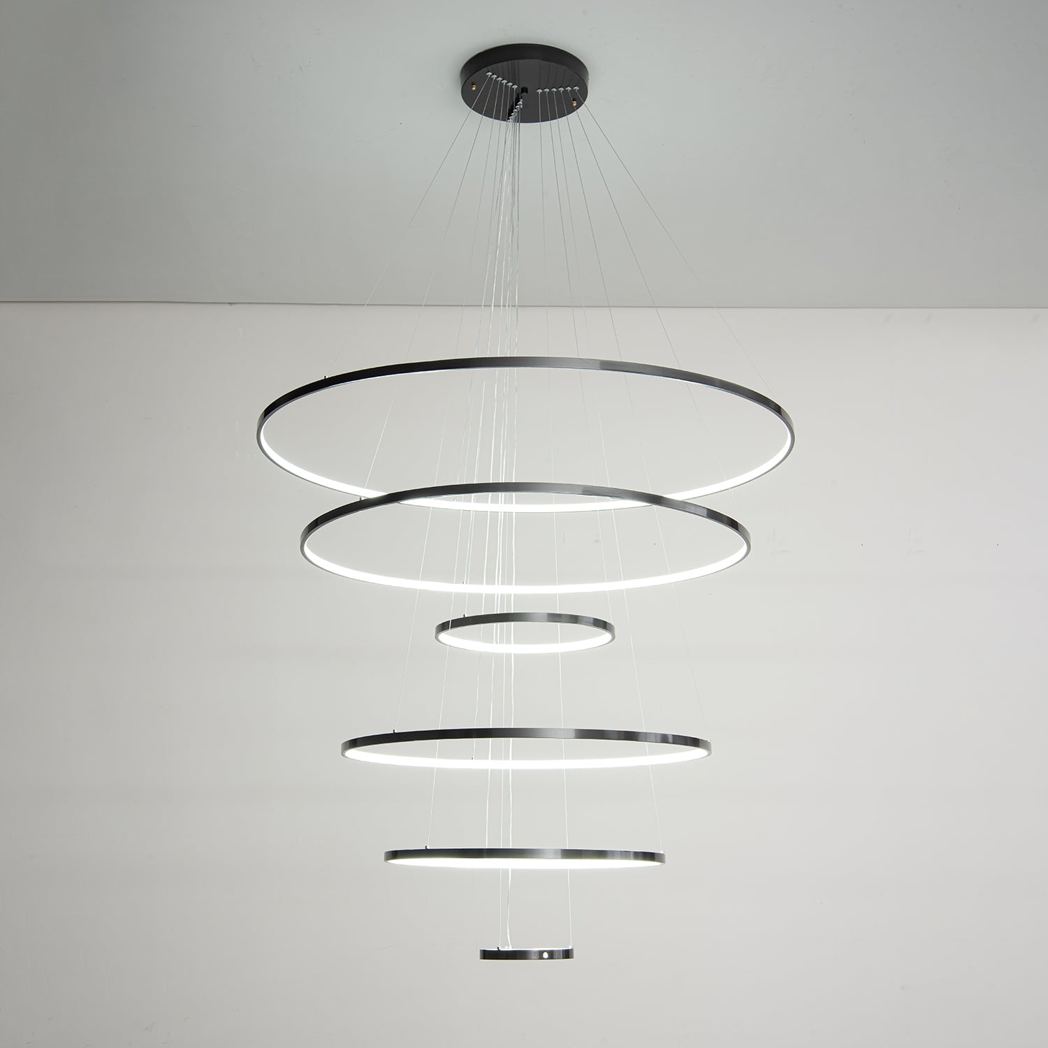Arthaila Modern Minimalist Rings Brass Plastic Chandelier-Letslighting