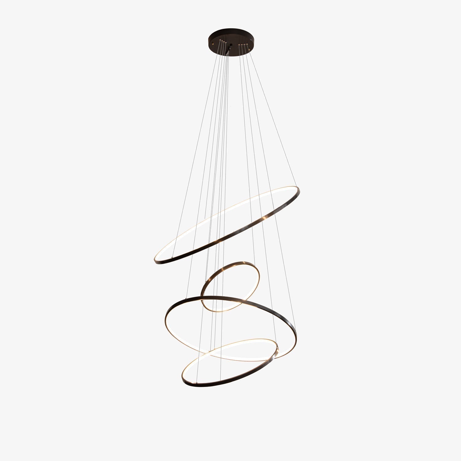 Arthaila Modern Minimalist Rings Brass Plastic Chandelier-Letslighting
