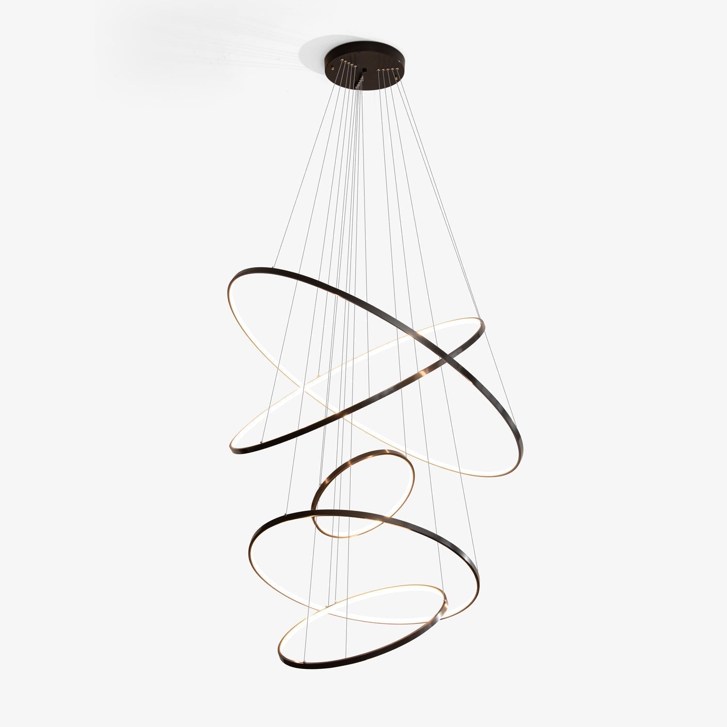 Arthaila Modern Minimalist Rings Brass Plastic Chandelier-Letslighting