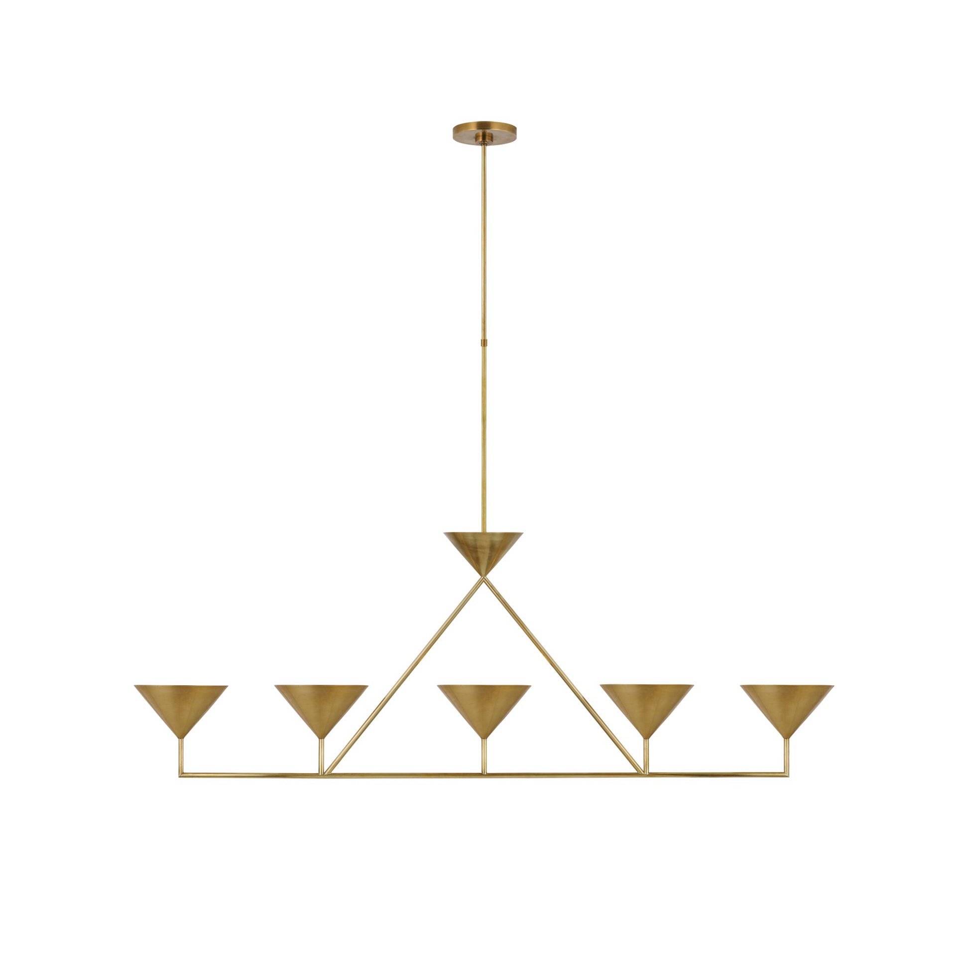 Ulveleth Modern Minimalist Linear Metal Chandelier - Letslighting