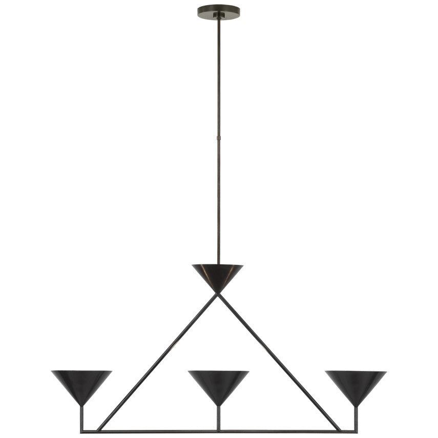Ulveleth Modern Minimalist Linear Metal Chandelier - Letslighting