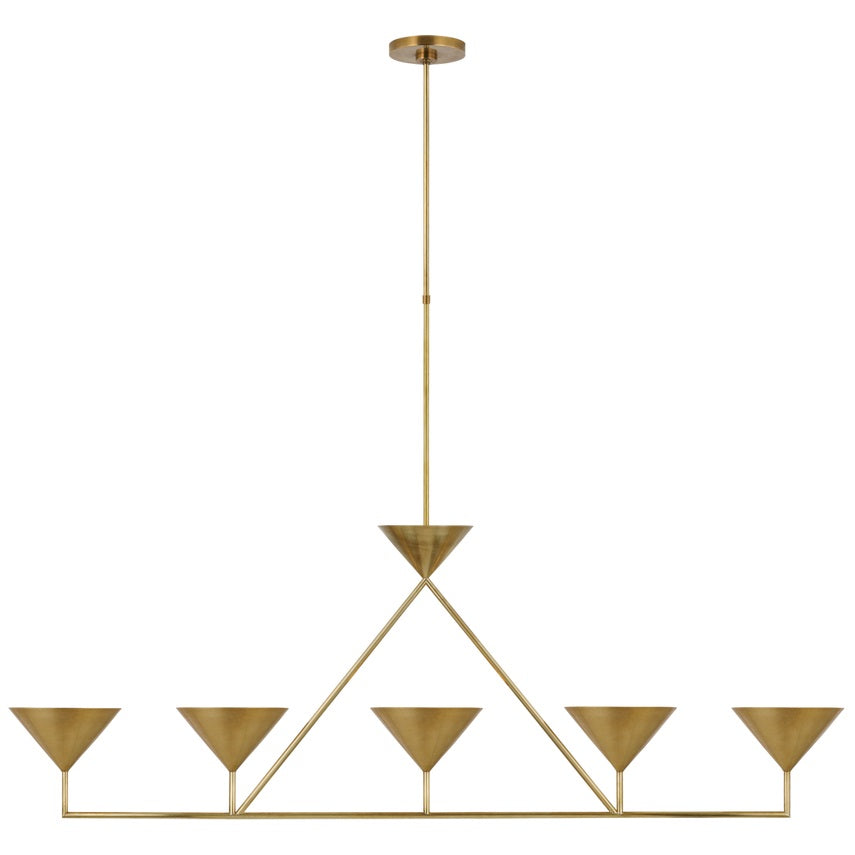 Ulveleth Modern Minimalist Linear Metal Chandelier - Letslighting