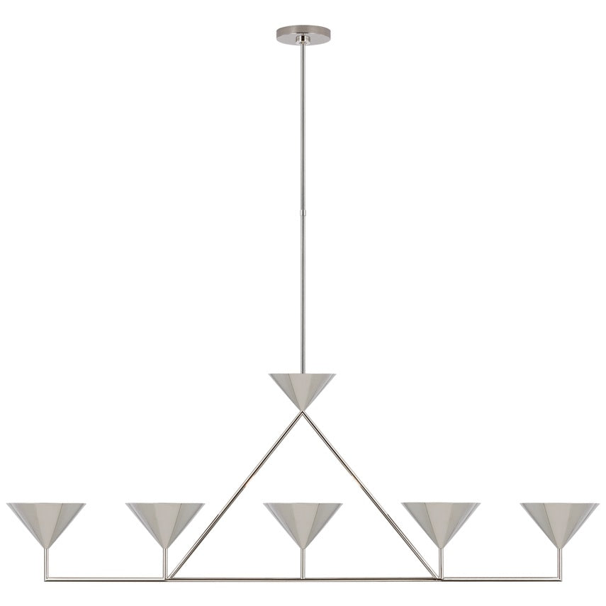Ulveleth Modern Minimalist Linear Metal Chandelier - Letslighting