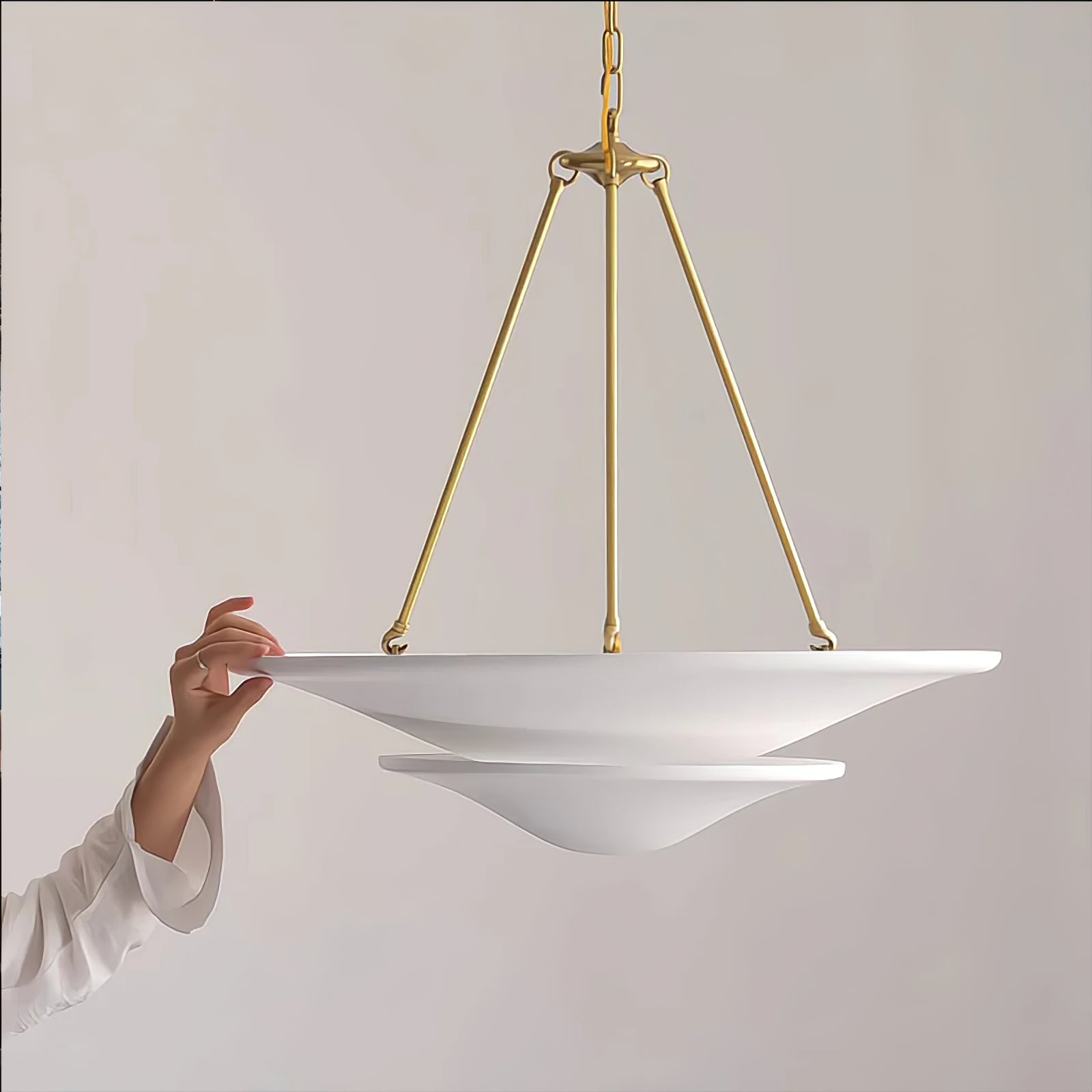 Lunara Moderne Gips-Pendelleuchte-Letslighting