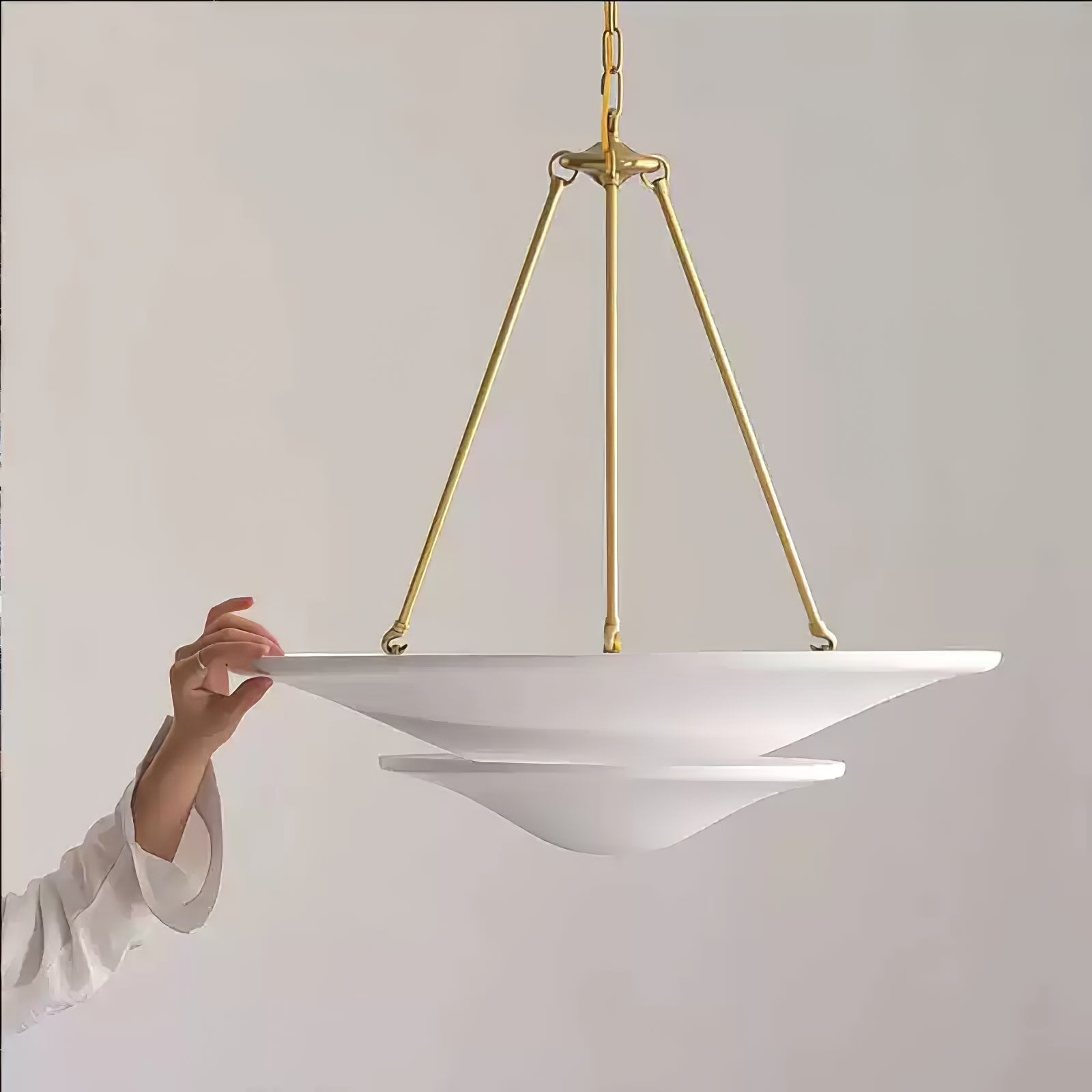 Lunara Moderne Gips-Pendelleuchte-Letslighting
