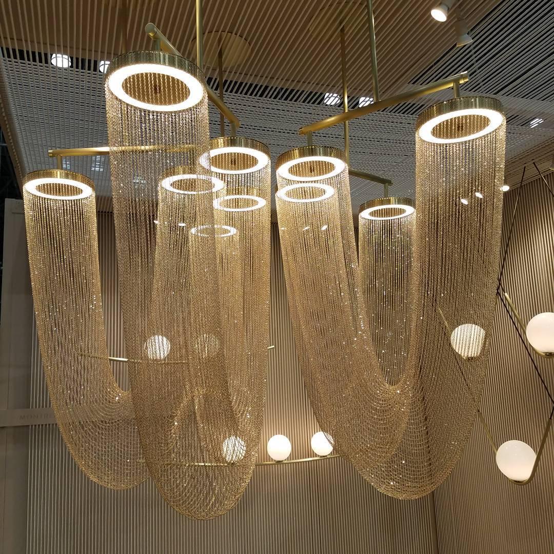 Lustra Pendelleuchte Kupfer Kette Skulptural Modern-Letslighting