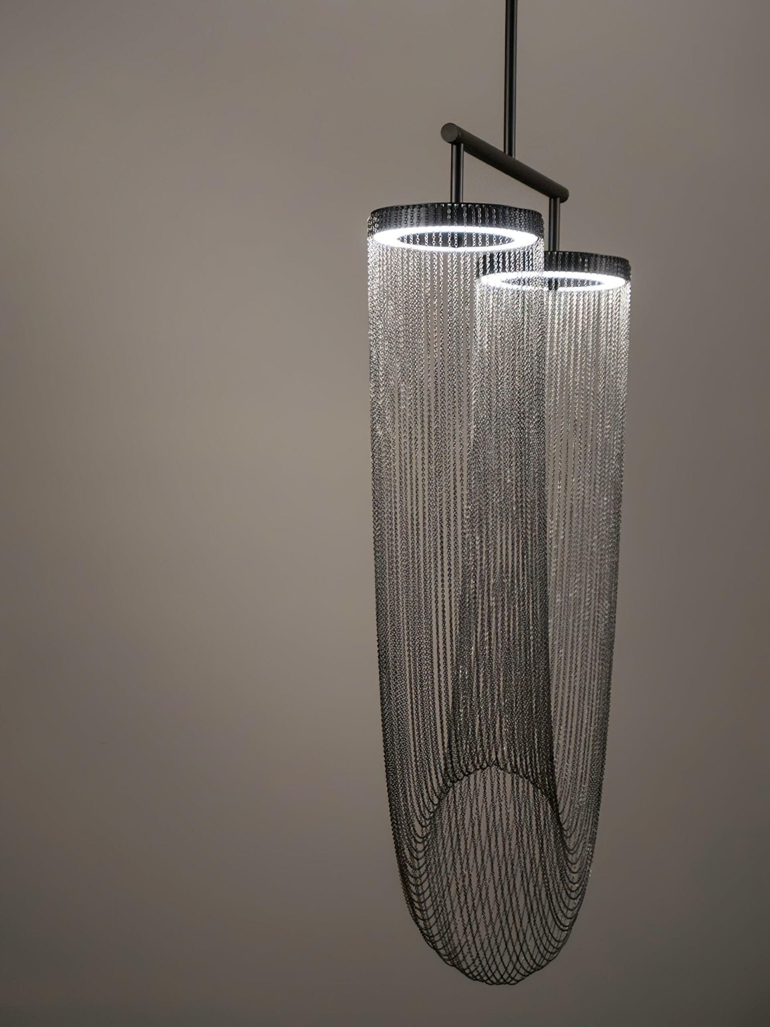Lustra Pendelleuchte Kupfer Kette Skulptural Modern-Letslighting