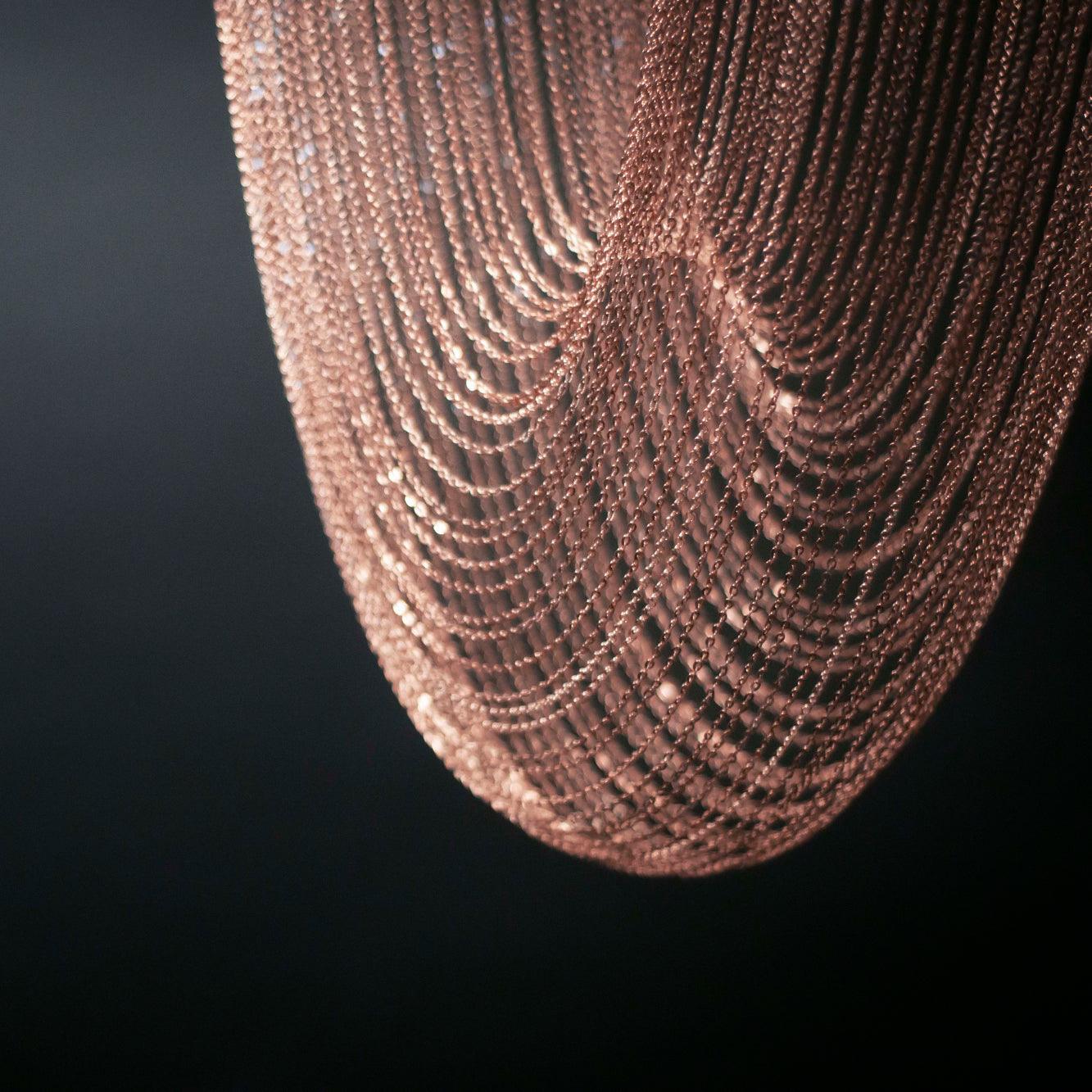 Lustra Pendelleuchte Kupfer Kette Skulptural Modern-Letslighting