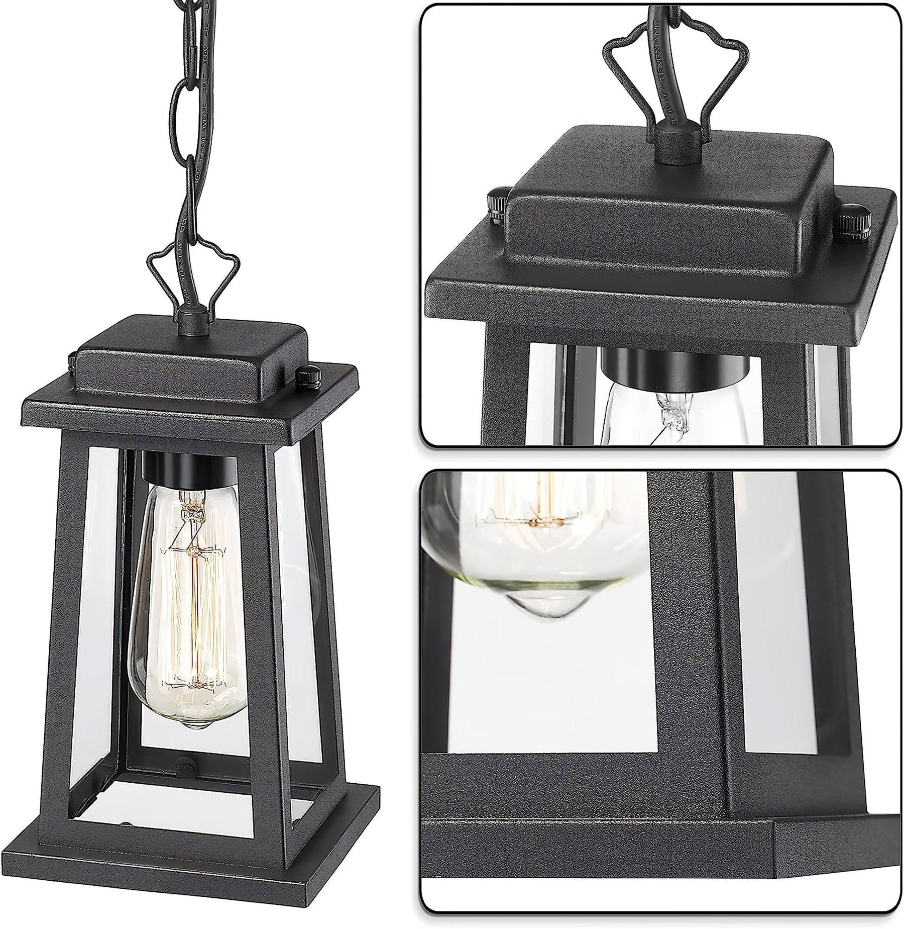 Erphaa Traditionell Vintage Außen Laterne Pendelleuchte-Letslighting