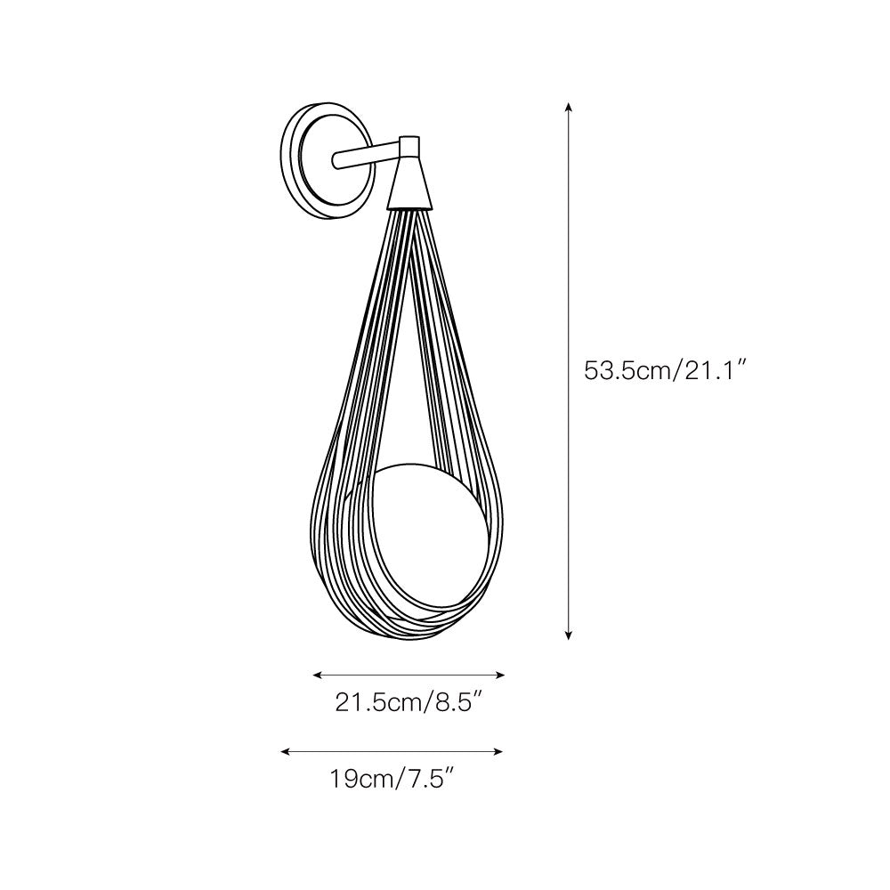 Zemirir Wandleuchte aus Messing und Glas-Letslighting