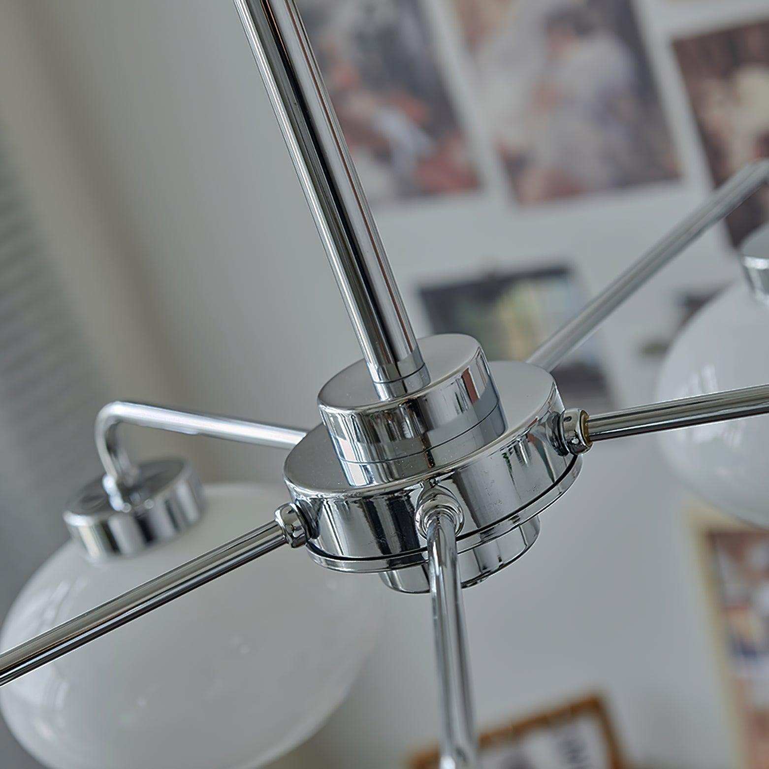 Lustra Kronleuchter Glas Chrom Geometrisch Retro-Letslighting