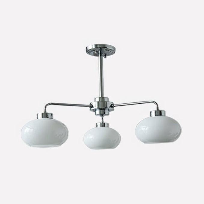 Lustra Kronleuchter Glas Chrom Geometrisch Retro-Letslighting