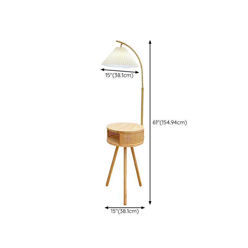 Muto Retro Stehleuchte 2 Farbe, Schlafzimmer, Metall Holz