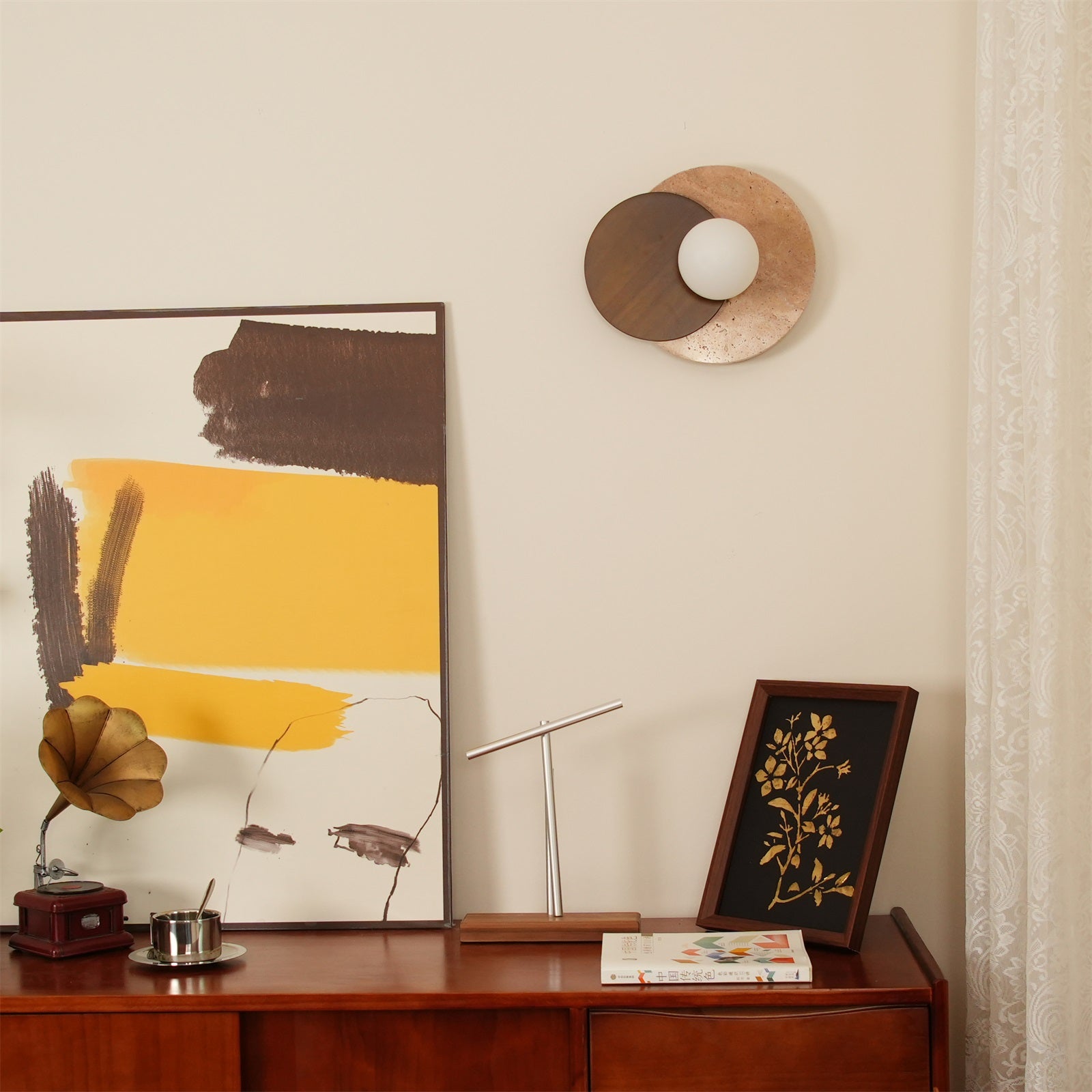 Ritta Wall Lamp Overlapping Travertine - Letslighting