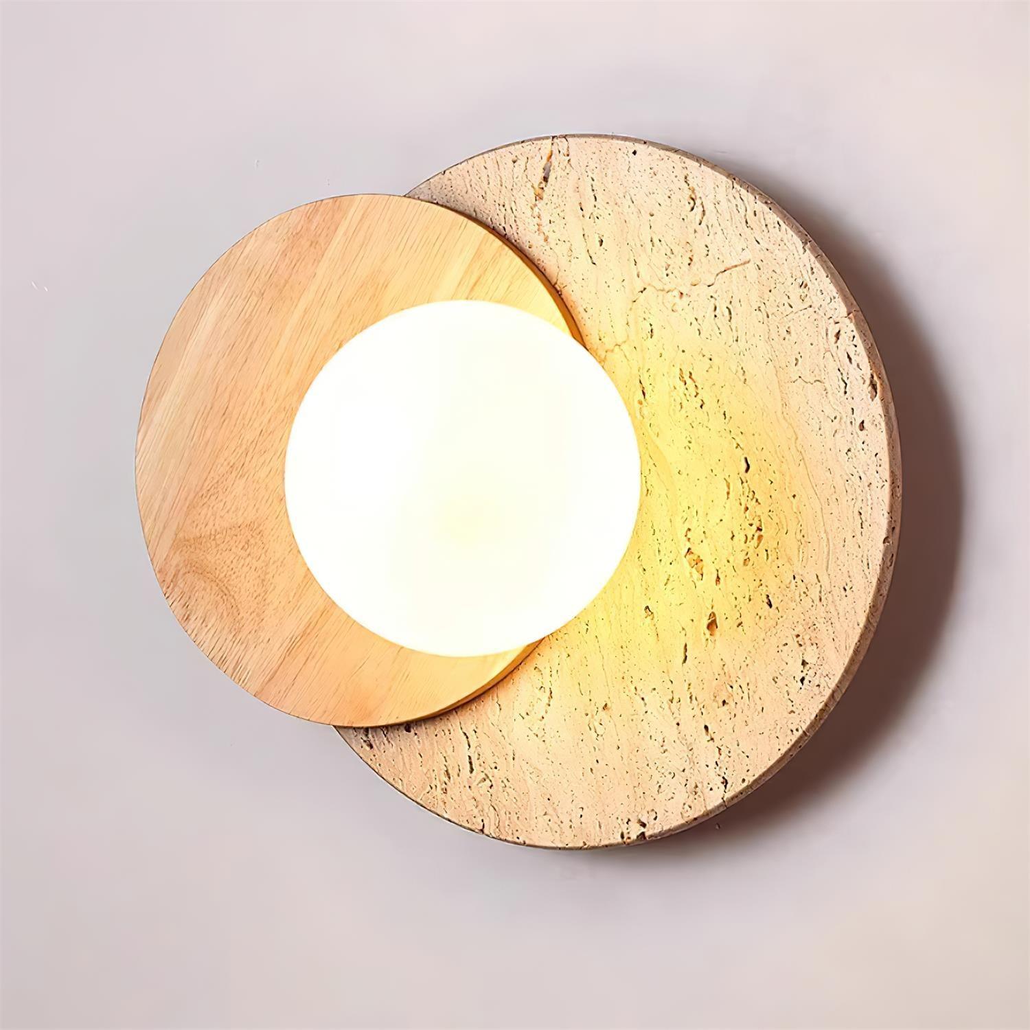 Ritta Wall Lamp Overlapping Travertine - Letslighting