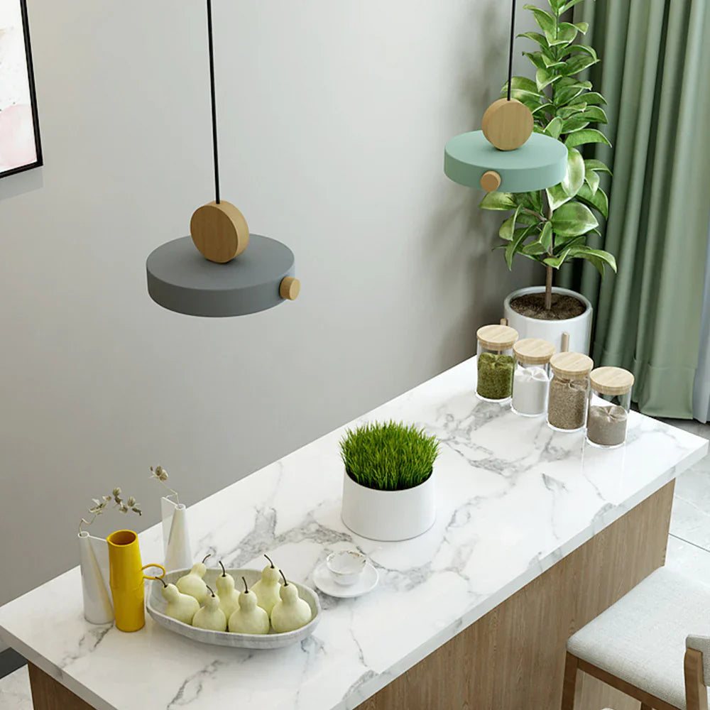 Valentina Design Pendelleuchte Metall/Acryl/Holz Wohnzimmer