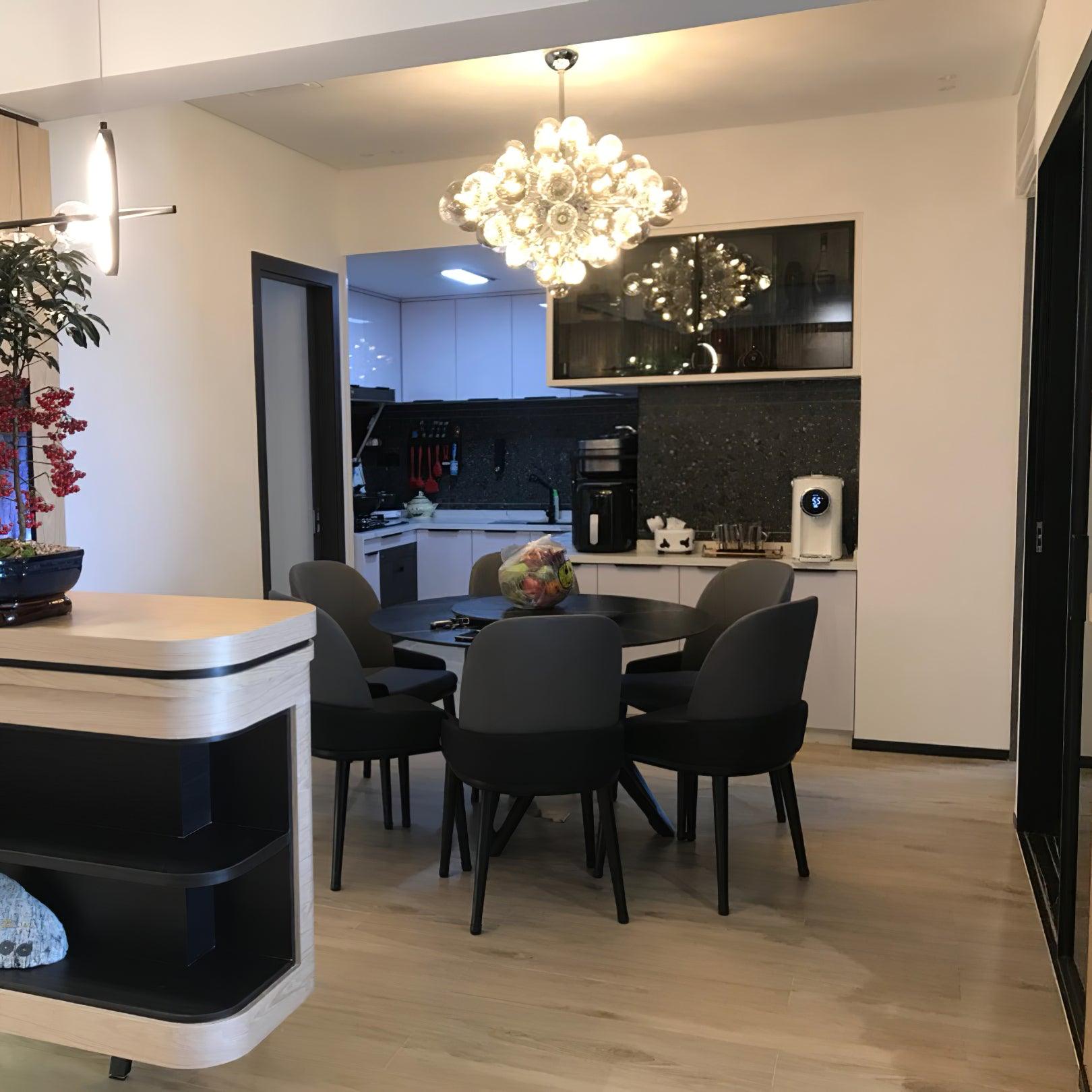 Lustra Kronleuchter Pallocino Chrom Glaskugel-Letslighting